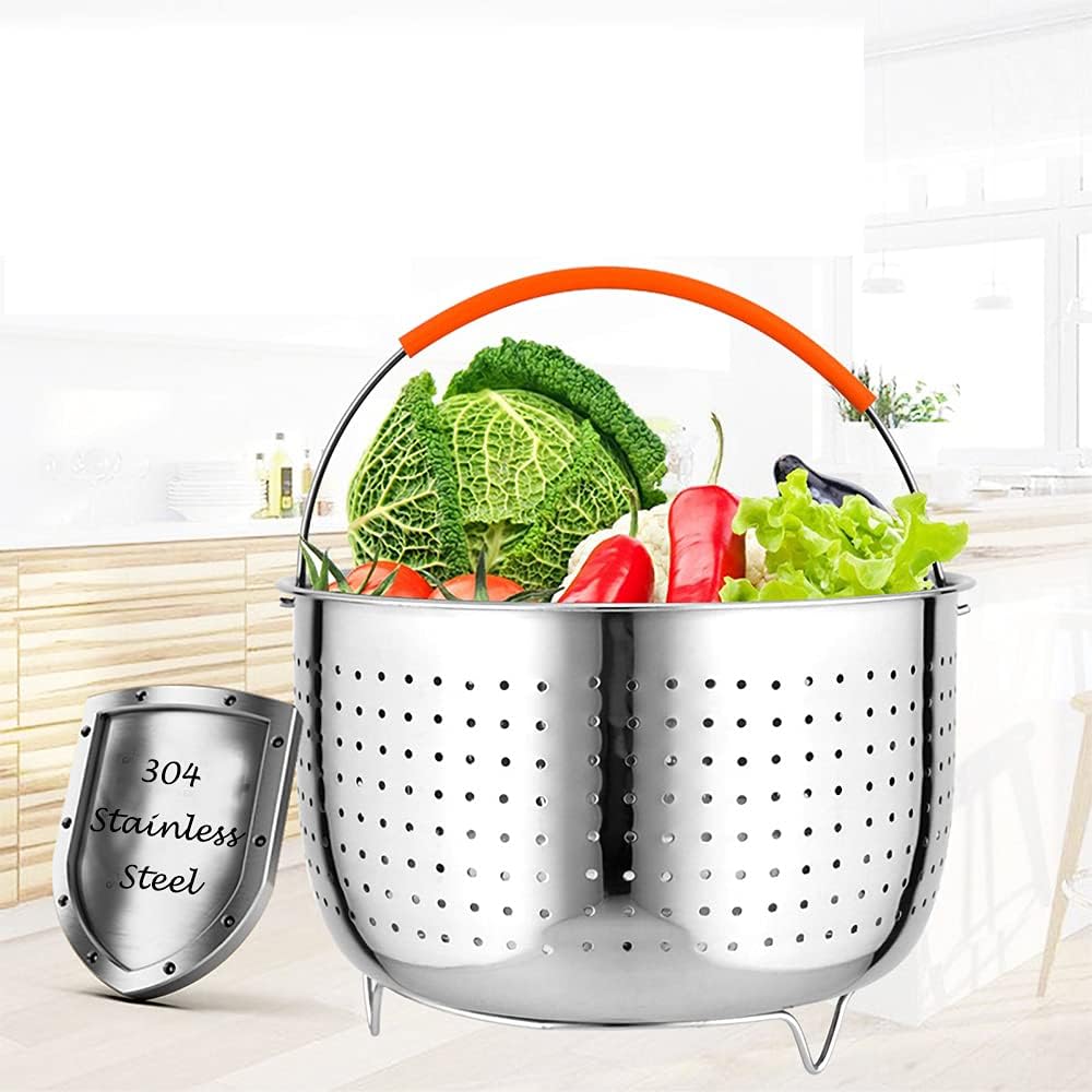 Cesta de vapor Kalsey con verduras cocidas al vapor